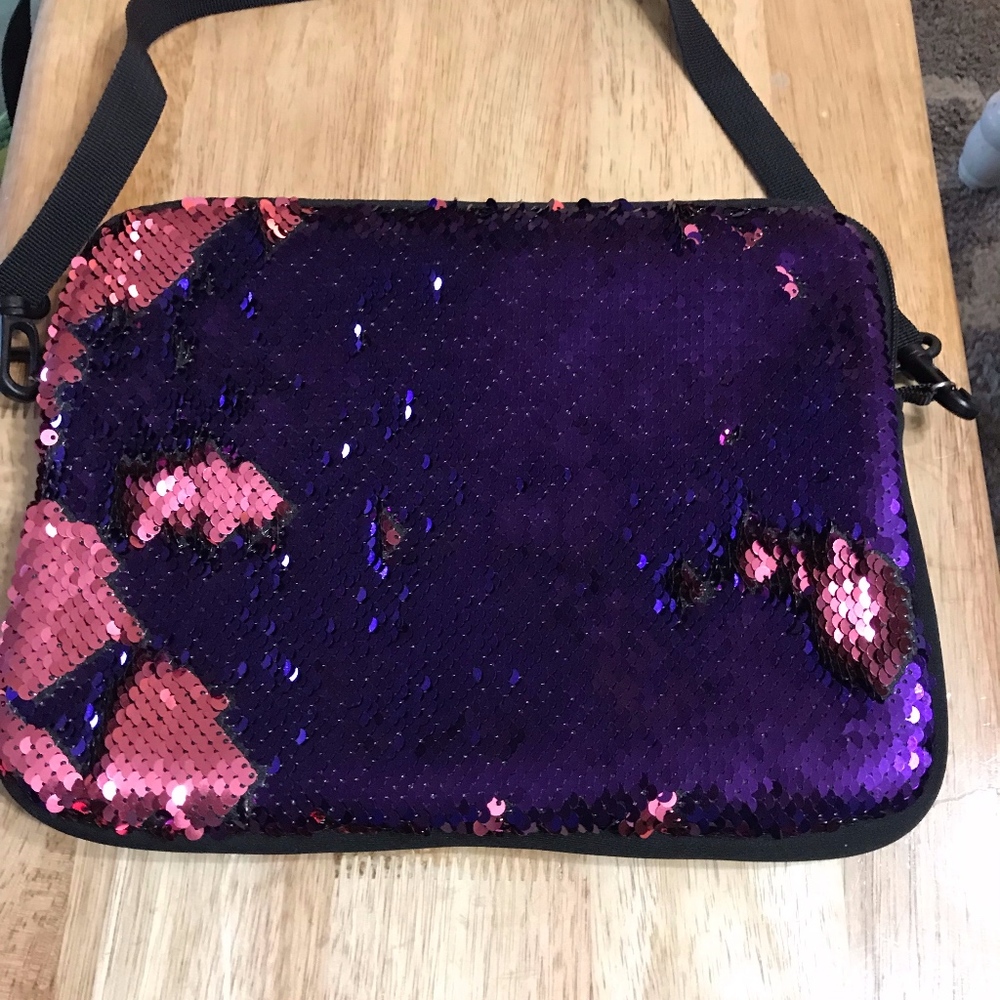 3/$12 10" purple sequin tablet case